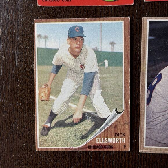 1960s Topps & Fleer Chicago Cubs 12 Card Lot - Picture 10 of 13